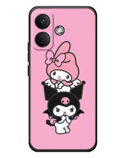 Чохол для Xiaomi Poco X8 з картинкою «My Melody та Kuromi»