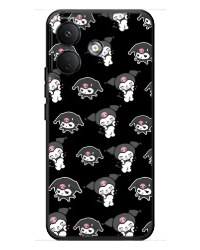 Чехол для Xiaomi Poco X8 с картинкой «Черный паттерн Kuromi» Чехол для Xiaomi Poco X8 с картинкой «Черный паттерн Kuromi»