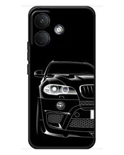 Чохол для Xiaomi Poco X8 з картинкою «Темний силует BMW»
