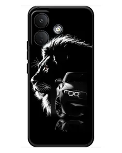 Чохол для Xiaomi Poco X8 з картинкою «BMW та лев»