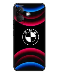 Чохол для Xiaomi Poco X8 з картинкою «Логотип BMW та неонові дуги»