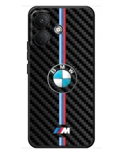 Чохол для Xiaomi Poco X8 з картинкою «Емблема BMW та карбон»