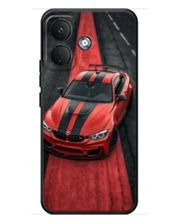 Чохол для Xiaomi Poco X8 з картинкою «BMW на червоній доріжці»
