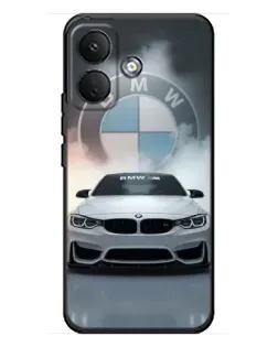 Чохол для Xiaomi Poco X8 з картинкою «BMW в білому диму»