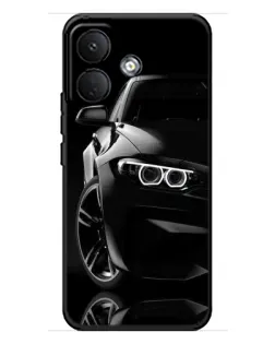 Чохол для Xiaomi Poco X8 з картинкою «Чорна BMW — профіль»