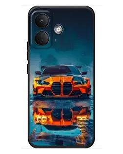 Чохол для Xiaomi Poco X8 з картинкою «BMW — золота емблема»