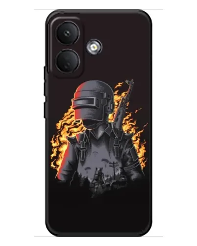 Чехол для Xiaomi Poco X8 с картинкой «PUBG — огненный силуэт» Чехол для Xiaomi Poco X8 с картинкой «PUBG — огненный силуэт»