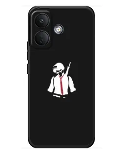 Чохол для Xiaomi Poco X8 з картинкою «PUBG — силует воїна»