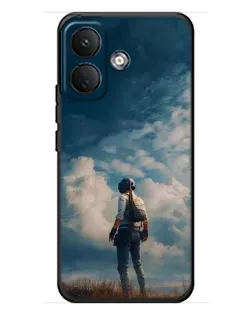 Чохол для Xiaomi Poco X8 з картинкою «Герой PUBG на скелі»