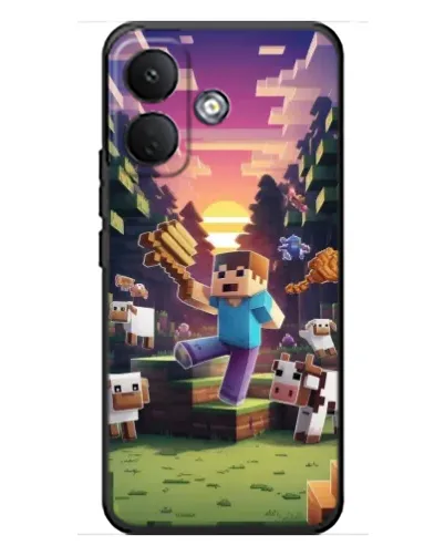 Чехол для Xiaomi Poco X8 с картинкой «Стив на ферме» Чехол для Xiaomi Poco X8 с картинкой «Стив на ферме»
