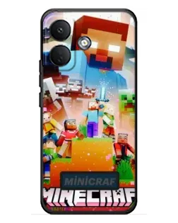 Чохол для Xiaomi Poco X8 з картинкою «Minecraft герої гри»