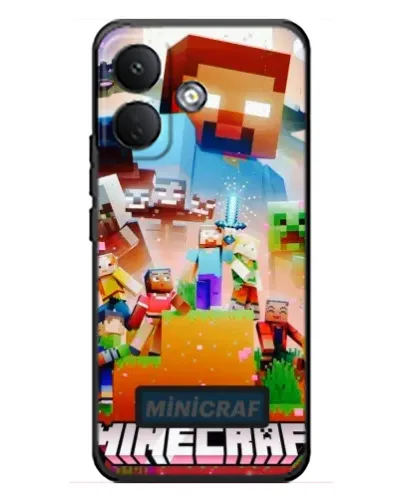 Чехол для Xiaomi Poco X8 с картинкой «Minecraft герои игры» Чехол для Xiaomi Poco X8 с картинкой «Minecraft герои игры»