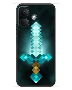 Чохол для Xiaomi Poco X8 з картинкою «Алмазний меч неон»