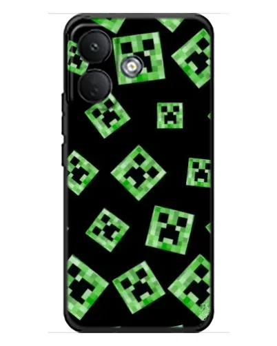 Чехол для Xiaomi Poco X8 с картинкой «Паттерн с криперами» Чехол для Xiaomi Poco X8 с картинкой «Паттерн с криперами»