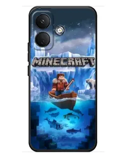 Чохол для Xiaomi Poco X8 з картинкою «Minecraft льодянийсвіт»