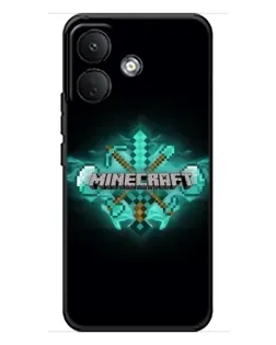 Чохол для Xiaomi Poco X8 з картинкою «Minecraft Diamond лого»