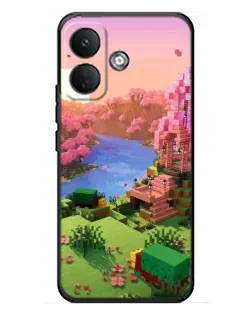 Чохол для Xiaomi Poco X8 з картинкою «Рожеве дерево Minecraft»