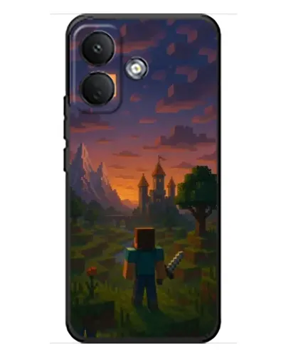 Чехол для Xiaomi Poco X8 с картинкой «Стив у башни» Чехол для Xiaomi Poco X8 с картинкой «Стив у башни»