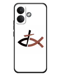 Чехол для Xiaomi Poco X8 с картинкой «Рыба и крест» Чехол для Xiaomi Poco X8 с картинкой «Рыба и крест»