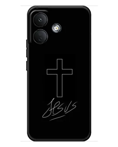 Чехол для Xiaomi Poco X8 с картинкой «Графический крест Jesus» Чехол для Xiaomi Poco X8 с картинкой «Графический крест Jesus»