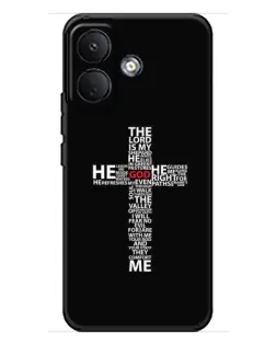 Чехол для Xiaomi Poco X8 с картинкой «Текстовый крест» Чехол для Xiaomi Poco X8 с картинкой «Текстовый крест»