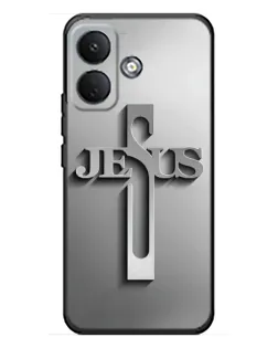 Чехол для Xiaomi Poco X8 с картинкой «Металлический крест Jesus» Чехол для Xiaomi Poco X8 с картинкой «Металлический крест Jesus»