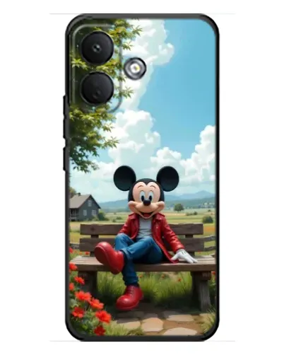 Чехол для Xiaomi Poco X8 с картинкой «Микки на скамейке» Чехол для Xiaomi Poco X8 с картинкой «Микки на скамейке»