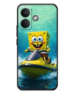 Чохол для Xiaomi Poco X8 з картинкою «Спанч Боб на гідроциклі»