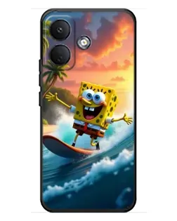 Чохол для Xiaomi Poco X8 з картинкою «Губка Боб серфінгіст»