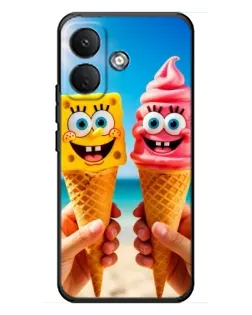 Чохол для Xiaomi Poco X8 з картинкою «Спанч Боб морозиво»