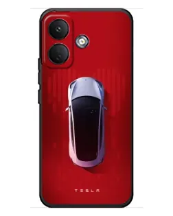 Чехол для Xiaomi Poco X8 с картинкой «Tesla Top View»