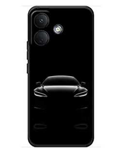 Чехол для Xiaomi Poco X8 с картинкой «Силуэт Tesla Night»
