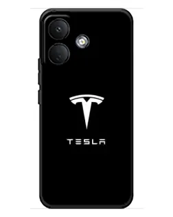 Чехол для Xiaomi Poco X8 с картинкой «Tesla White Logo»