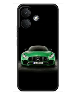 Чехол для Xiaomi Poco X8 с картинкой «Mercedes — неоновый лого»