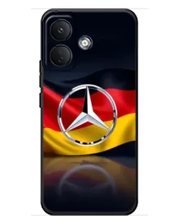 Чехол для Xiaomi Poco X8 с картинкой «Mercedes — флаг Германии»