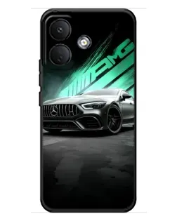 Чехол для Xiaomi Poco X8 с картинкой «Темный Mercedes AMG»