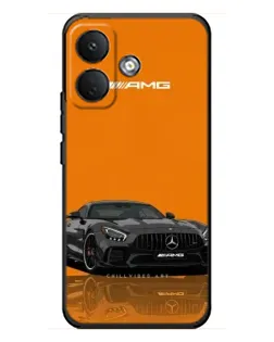 Чехол для Xiaomi Poco X8 с картинкой «Оранжевый Mercedes AMG»