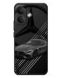 Чехол для Xiaomi Poco X8 с картинкой «Mercedes AMG — графика»