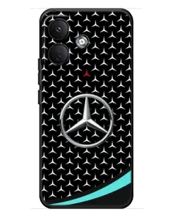 Чехол для Xiaomi Poco X8 с картинкой «Mercedes — бирюзовый акцент»