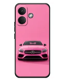 Чехол для Xiaomi Poco X8 с картинкой «Розовый Mercedes AMG»