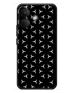 Чехол для Xiaomi Poco X8 с картинкой «Mercedes паттерн звезд»
