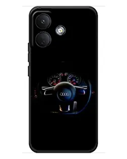 Чохол для Xiaomi Poco X8 з картинкою «Салон Audi — кермо»