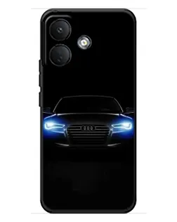 Чехол для Xiaomi Poco X8 с картинкой «Audi в неоне»