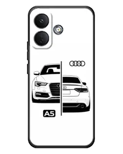 Чехол для Xiaomi Poco X8 с картинкой «Audi — контрастный дизайн»