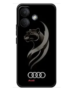 Чехол для Xiaomi Poco X8 с картинкой «Графика — пантера и Audi»