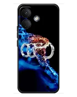 Чехол для Xiaomi Poco X8 с картинкой «Энергия лого Audi»