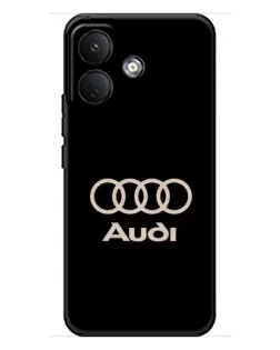 Чехол для Xiaomi Poco X8 с картинкой «Audi — золотой логотип»