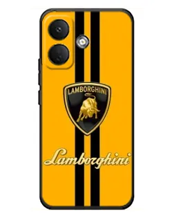 Чохол для Xiaomi Poco X8 з картинкою «Lamborghini Stripe жовтий»