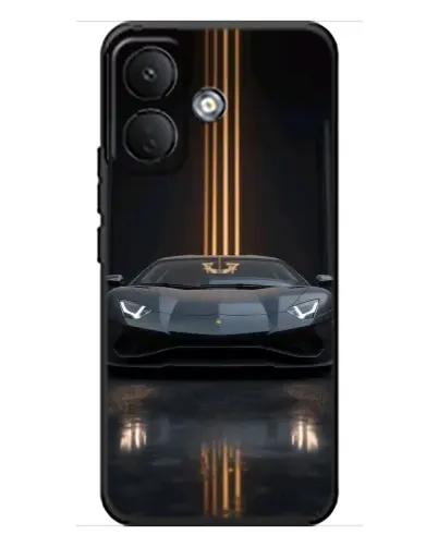 Чохол для Xiaomi Poco X8 з картинкою «Lamborghini золоті лінії»