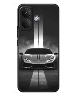 Чехол для Xiaomi Poco X8 с картинкой «Lamborghini симметрия дорог»
